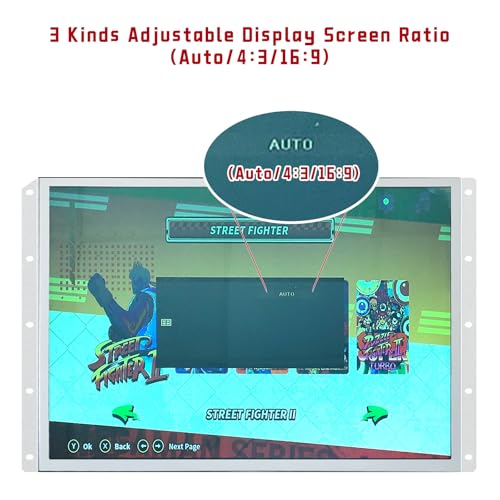 Image of UNICO 26 inch Arcade Replacement Monitor, 4:3 Ratio LCD Screen for HDMI /VGA /CGA /EGA Arcade Game Machine