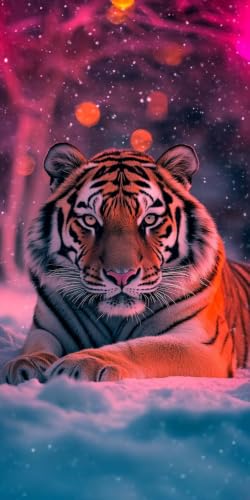 Diamond Painting Adulte Le Rêve du Tigre 5D Broderie Diamant Full Drill 30x60cm
