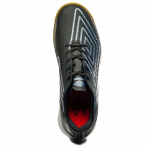 Chuteira Futsal, Chrome, Umbro, Masculina, Preto/Azul/Preto, 43