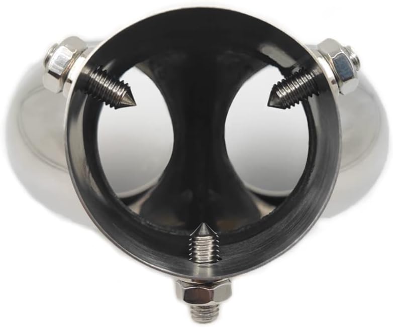 2Pcs Dual Exhaust Tip 2.5 Inch Inlet, Adjustable Applicable for Exhaust Pipes from 1.5 to 2.5 Inch In Diameter, Polished Stainless Steel Weld-on Tail pipe, Decoration Protect Exhaust Black