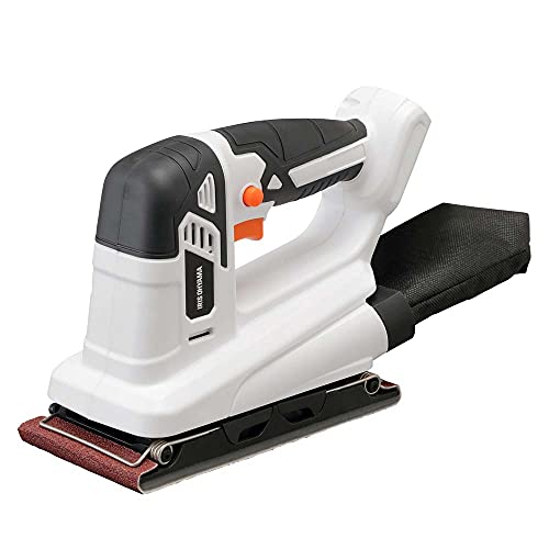 アイリスオーヤマ コードレスサンダー 電動研磨機 充電式 10.8V 本体...