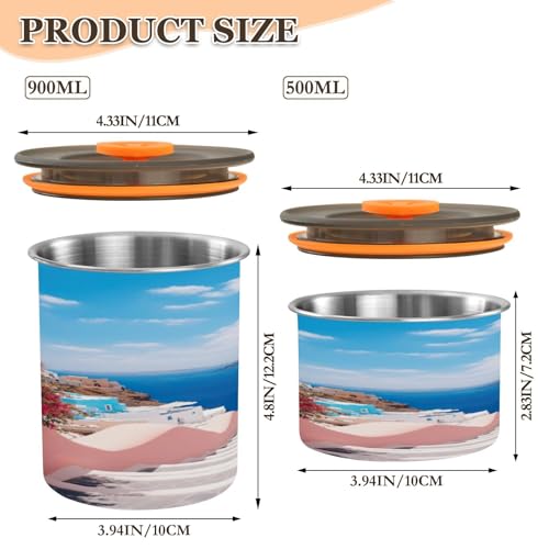 Contenedor de Café Hermético Blueangle Acero Inoxidable 900ml miniatura 2