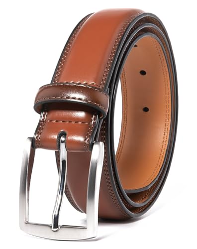 Men's 32mm Dress Belts,Genuine Leather Belts for Men,Fashion & Classic Designs for Work Business and Casual