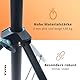 MAKA Schweres Stativ 71 bis 210 cm - Mit 360° Kugelkopf - Für Kamera und Laser - Teleskopstativ - Baustativ
