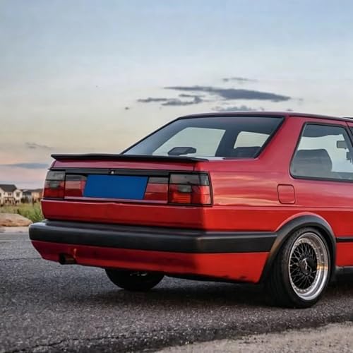 Aileron d'aile coffre arrière VW Jetta Mk2 becquet finition noir mat - 4