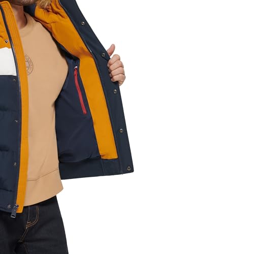 Image of Tommy Hilfiger Men's Arctic Cloth Quilted Snorkel Bomber Jacket (Standard and Big & Tall)