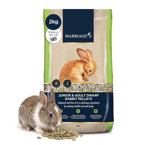 Marriages - Indoor Rabbit Food Rabbit Pellets with Targeted Protein (2kg)