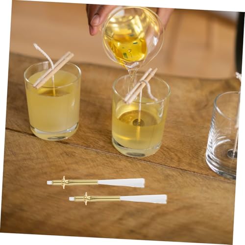 10 Mechas para lámpara de aceite con tubo de aleación miniatura 7