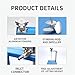 Power Mixer Pneumatic Agitator Clamp-On Drum Agitator Industrial-Grade Pneumatic Shaker Paint Stirring Tool,Pneumatic Bracket Mixer 5 Gallon Automatic Lift Pain, A