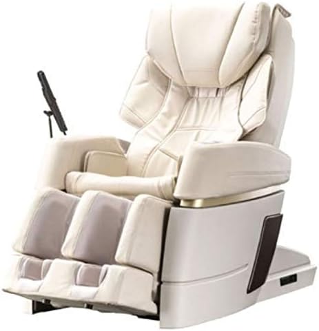 Osaki OS - Kiwami Electric Full Body Massage Chair, Made in Japan, 4D Massage, Heat on Back and Foot Bed Position, 3D Point Navigation System, Touch Screen Remote, (Cream)