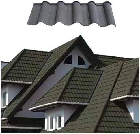 Black 30pcs Architectural Metal Asphalt Roofing Shingles, Insulated Steel Corrugated Panels, Durable Roof Tiles for Home, Villa, Garden & Garage Renovation
