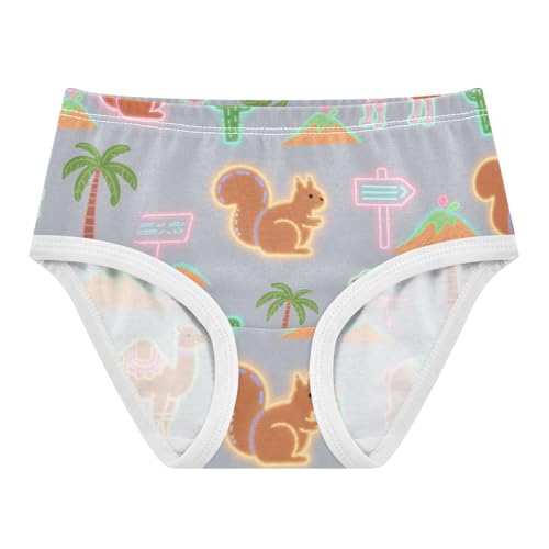 GuoChe Panties Stretchy Triangle Panties Breathable Toddler Underwear for Baby Girls in Sizes 2T,3T, 4T, 5T, 6Y and 8Y