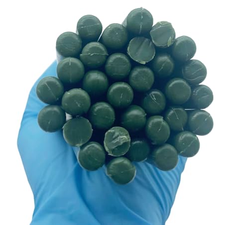1LB Green Wax Rods for Jewelry Lost Wax Casting Solid Wax Sticks Tree Sprue Wax Core for Gold Silver Jewelry Making Casting Craft Mold 8-16mm Diameter (8mm) by Qaoatlinmen - Used condition - Image 3