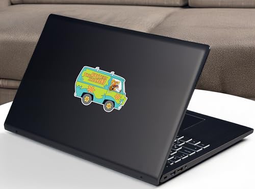 Image of Elektroplate Officially Licensed Scooby Doo Mystery Machine Trio Dynamic Decals | Premium Auto-Grade All Weather Vinyl Sticker for Car, Water Bottle, Laptop, Cooler, Phone | Made in USA | Set of 3