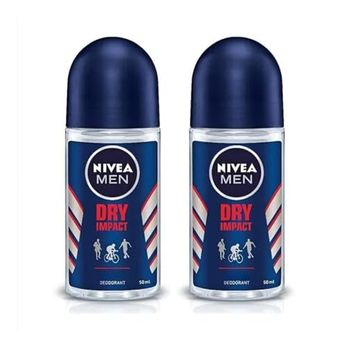 Nivea Mens Dry Impact Roll-On Deodorant - 1.69 fl oz - Pack of 2