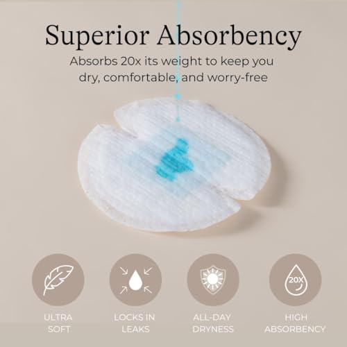 Lansinoh Stay Dry Disposable Nursing Pads, 200 Count