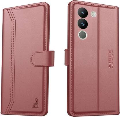 Image of AIBEX Compatible for Oppo A79 5G Flip Cover Leather Finish | Inside TPU with Card Pockets | Wallet Stand | Complete Protection Flip Case - Brown