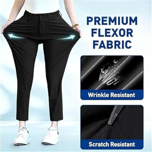 AeroStrides - Pull On Waffle Stretch Casual Pants, Amvora Mens Pants, Lacyaura Ultra Stretch Quick Drying Pant4