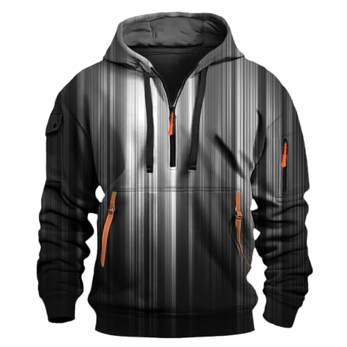 Sudadera con capucha hombre y estampado 3D diseño versátil de invierno 3