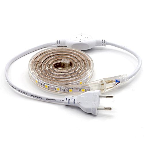 ALOTOA Striscia LED, 1M 60 LEDs/M SMD 5050 bianco