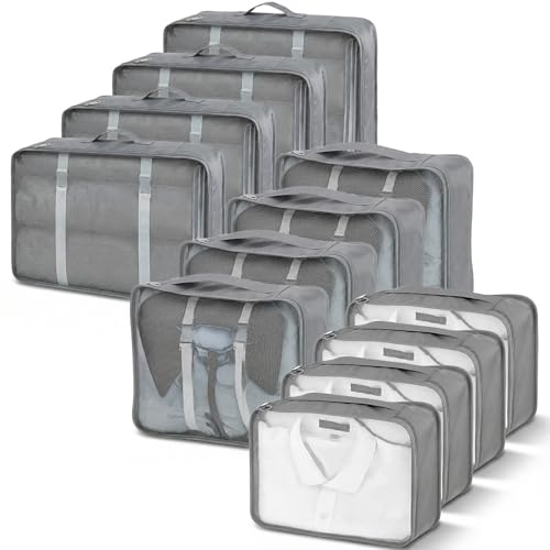 12 Pcs Packing Cubes Set for Suitcase, 3 Sizes