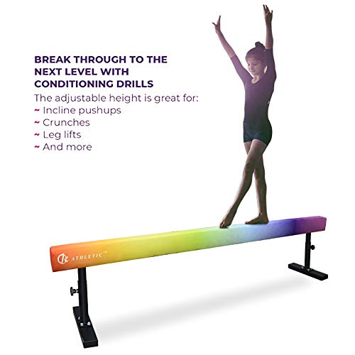 JC-ATHLETICS Adjustable Balance Beam Gymnastic Practice Training Equipment for Kids Children Home Floor Use,8 Feet Long - Thumbnail 6
