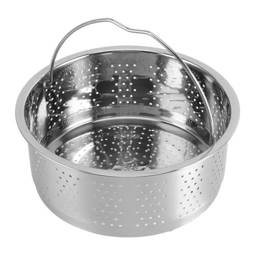 Cesta de de Acero Inoxidable, Remoción de Azúcar en la Cocción de Arroz Insertar la Rejilla Al para la Comida de Huevo de Huevo Frutas, Cesta de Vegetal (Acero inoxidable 2)