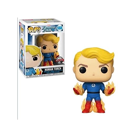 Marvel Funko Pop! : Los Cuatro Fantásticos - Cabezal de Antorcha Humana
