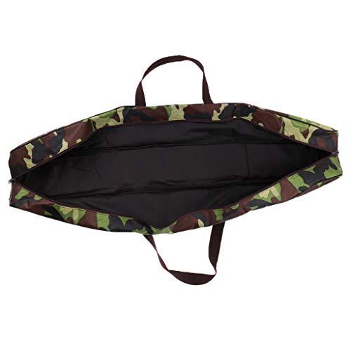 Baosity Foldable Tent Pole Rod Bag Organizer Carry Ultra Lightweight Packable Camping Duffel Bag with Zipper Handy Carrier - Camo 98cm, 13.5cm