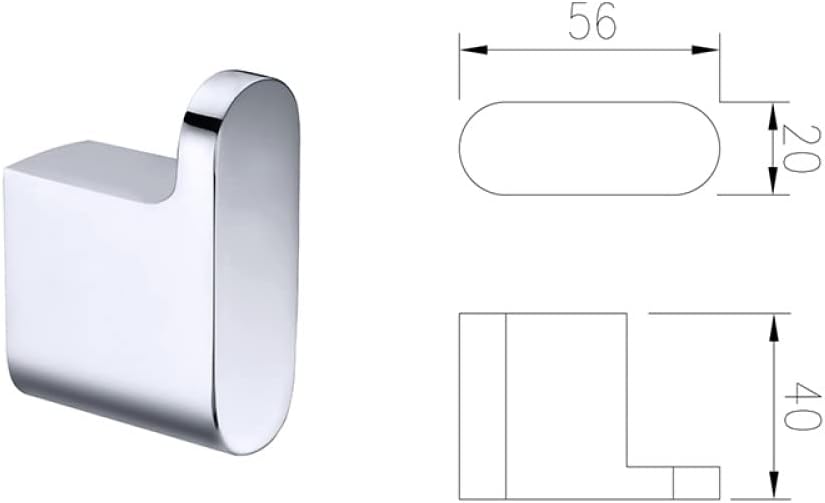 Bathroom Accessories Soap Dispenser Robe Cloth Hook Towel Ring Wall Mount Roll Paper Holder Toilet Brush Holder Towel Rack Shelf,Covered Paper Holder (4 Pcs Robe Hook)