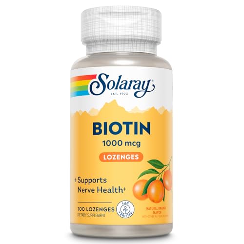 Solaray Biotin 1000mg | Biotina | Naranja | 100 Sublinguales