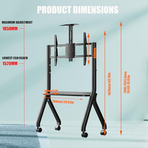 Soporte móvil para pizarras interactivas 42-100" miniatura 7