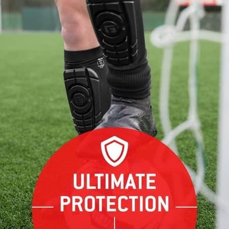 G-Form Pro-S Compact Soccer Shin Guards - Football Shin Guards - Black, Adult Medium