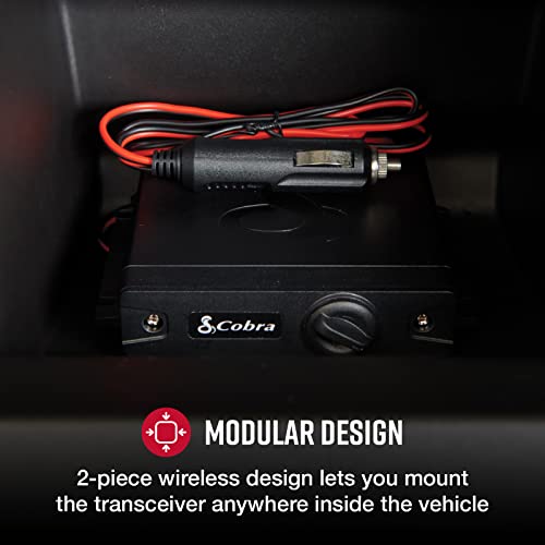 Cobra 75 All Road Recreational Cb Radio - Easy To Operate, Instant Channel 9, 4-Watt Output, Full 40 Channels, Dual-Mode Am/Fm, Bluetooth Connectivity, Digital Noise Cancellation, Waterproof, Black #TOP6