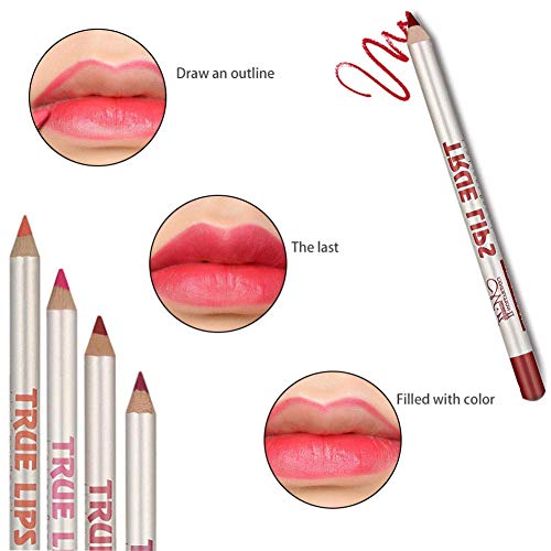 12 Colours Lip Liner Set Waterproof Lipstick Lip Liner Pencil Long Lasting Lipliner Pencil Set - Image 6