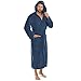 Produktbild CelinaTex Florida Bademantel Damen XXXL blau Morgenmantel Herren Coral Fleece Saunamantel Microfaser Kapuze Unisex