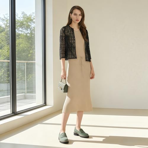 Image of Womens Penny Loafer ShoesSuede Chunky Oxford LUE Sole Comfortable Slip On for Casual Business,Work and Date