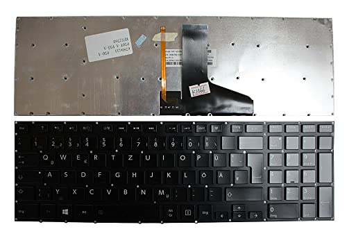 Clavier de rechange premium pour Toshiba Satellite P50T-A-10U rétroéclairé allemand noir