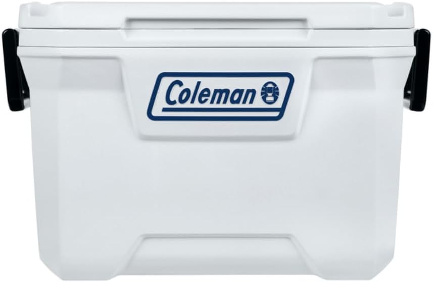 Coleman Marine Cooler with Fully Insulated UV Guard Lid & Body, Keeps Ice for 3+ Days, Great for Boating & Fishing, 52qt/100qt Wheeled/120qt Options