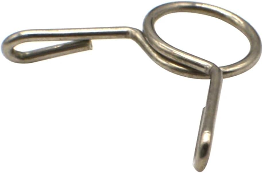 10PCS Fuel Line Oil Air Tube Clamps Hose Spring Clip Fastener For M3-M26 diameter(15mm)