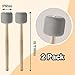 Luomorgo 2 Pcs Bass Drum Mallets, Marching Drum Mallets Percussion Sticks Foam Tip Mallet with Wood Handle, 13 Inch Drum Mallets Soft Felt Timpani Mallets (Grey)