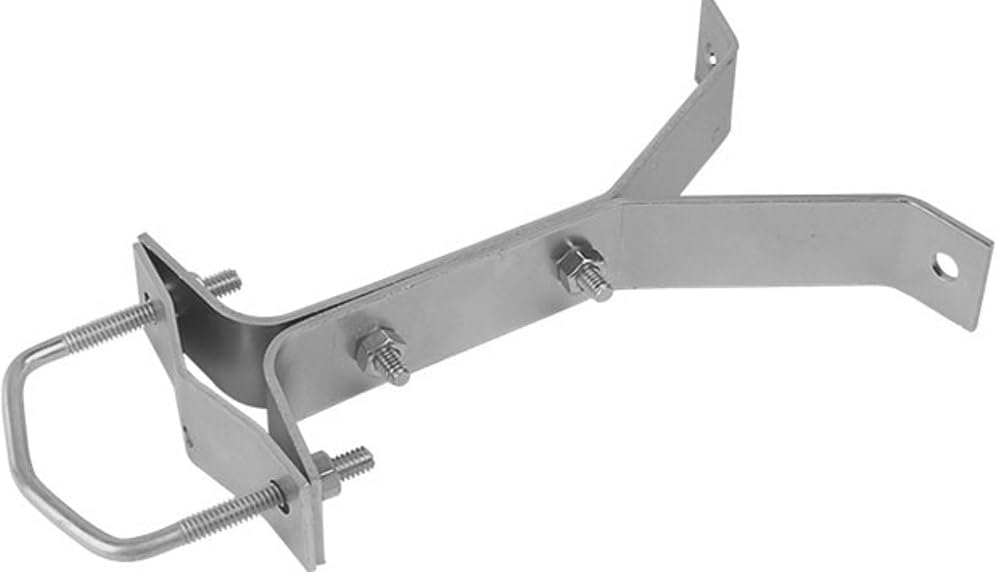 Skywalker 6” Heavy-Duty Wall Mount Pair for TV Antenna Mast with (2) Brackets with Lag Bolts