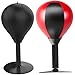 Desktop Punching Bag for Kids Adults Strong Resilience Boxing Ball with Stand PU Practicing Training Stress Relief Punching Bag, Black Boxing Ball with Stand Boxing Bag Stress Relief Punching B