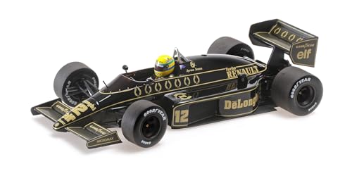 Minichamps 540863812 - Lotus Renaul. 98T Ayrton Senna 1986 Dirty Version 30th Anniversary Collection - echelle 1/18 - modèle de Voiture