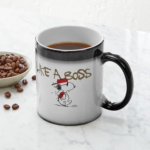 Taza mágica cerámica CafePress Peanuts Snoopy 11 oz miniatura 6