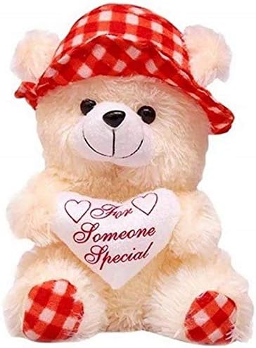 Lvs toys Teddy Bear Toy (30 Cm, Red)