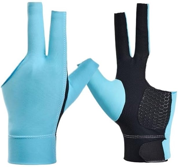 Billiards Thin Light Sweat Three Fingers Breathable Gao Dan Anti-Slip Nylon Gloves
