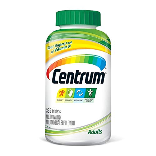 Centrum Adult Multivitamin Multimineral Supplement Tablet, Vitamin D3, Age 50 and Older (365 ct.)
