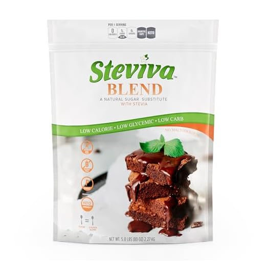 Steviva Blend - Erythritol, Stevia Blend NonGMO Low Carb Sweetener (5 lb bag)