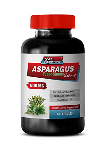 Heart Health Supplements Men - Asparagus 600 MG - Young Shoots Extract - Premium Dietary Supplement - antioxidant Supplement - 1 Bottle 60 Capsules